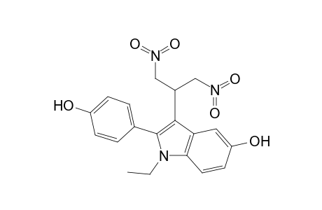 2-[1'-Ethyl-5'-hydroxy-2'-(p-hydroxyphenyl)indol-3'-yl]-1,3-dinitropropane