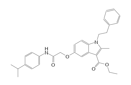 ethyl 5-[2-(4-isopropylanilino)-2-oxoethoxy]-2-methyl-1-(2-phenylethyl)-1H-indole-3-carboxylate