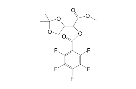 1-(2,2-Dimethyl-1,3-dioxolan-4-yl)-2-methoxy-2-oxoethyl 2,3,4,5,6-pentafluorobenzoate