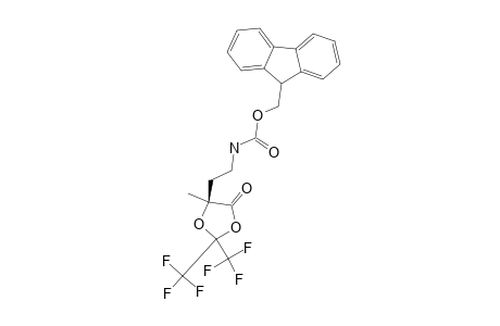 (5S)-5-[2-(9-FLUORENYLMETHOXYCARBONYLAMINO)-ETHYL]-2,2-BIS-(TRIFLUOROMETHYL)-5-METHYL-1,3-DIOXOLAN-4-ONE