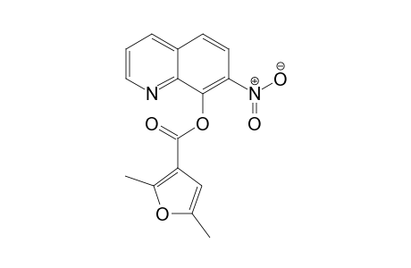 3-Furancarboxylic acid, 2,5-dimethyl-, 7-nitro-8-quinolinyl ester