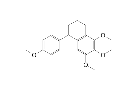 Naphthalene, 1,2,3,4-tetrahydro-5,6,7-trimethoxy-1-(4-methoxyphenyl)-