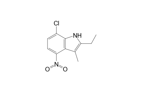 7-Chloro-4-nitro-2-ethyl-3-methylindole