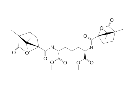 DIMETHYL-(2R,6R)-2,6-BIS-[(1S,4R)-4,7,7-TRIMETHYL-3-OXO-2-OXABICYCLO-[2.2.1]-HEPTANE-(CARBONYLAMINO)]-HEPTANEDIOATE