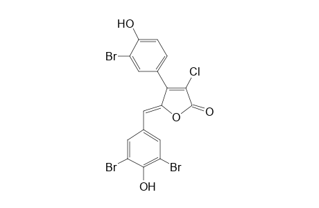 (5Z)-4-(3-bromo-4-hydroxy-phenyl)-3-chloro-5-(3,5-dibromo-4-hydroxy-benzylidene)furan-2-one