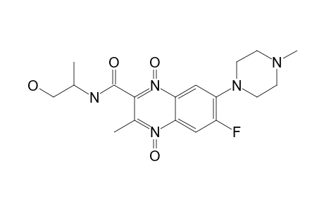 N-[6-FLUORO-7-(4-METHYL-1-PIPERAZINYL)-3-METHYL-2-QUINOXALOYL]-2-AMINO-PROPANOL-1,4-DIOXIDE