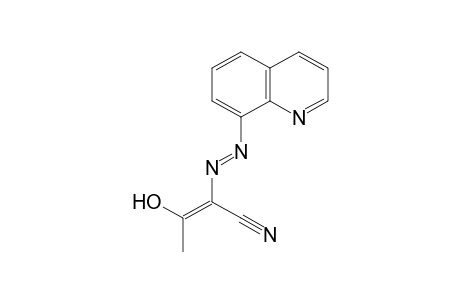 2-Butenenitrile, 3-hydroxy-2-[2-(8-quinolinyl)diazenyl]-