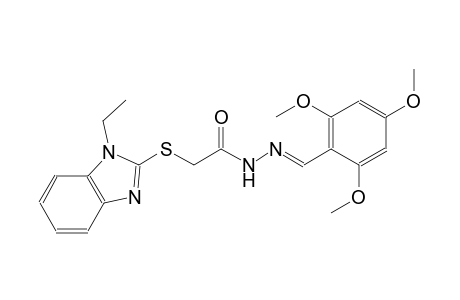 acetic acid, [(1-ethyl-1H-benzimidazol-2-yl)thio]-, 2-[(E)-(2,4,6-trimethoxyphenyl)methylidene]hydrazide