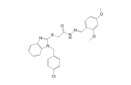 acetic acid, [[1-[(4-chlorophenyl)methyl]-1H-benzimidazol-2-yl]thio]-, 2-[(E)-(2,4-dimethoxyphenyl)methylidene]hydrazide