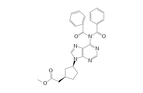 Methyl cis-3-[6'-(dibenzoylamino)-9'H-purin-9'-yl]cyclopentaneacetate