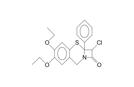 6a-Phenyl-7a-chloro-2,3-(2',3'-diethoxy-benzo)-1-thiaoctem