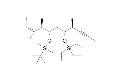 (5S,7R)-9,9-diethyl-5-((R,Z)-4-iodo-3-methylbut-3-en-2-yl)-2,2,3,3-tetramethyl-7-((S)-pent-3-yn-2-yl)-4,8-dioxa-3,9-disilaundecane