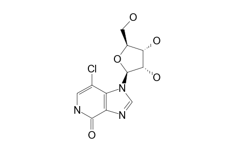 7-CHLORO-1-BETA-D-RIBOFURANOSYLIMIDAZO-[4,5-C]-PYRIDIN-4(5H)-ONE;3-CHLORO-3-DEAZAINOSINE
