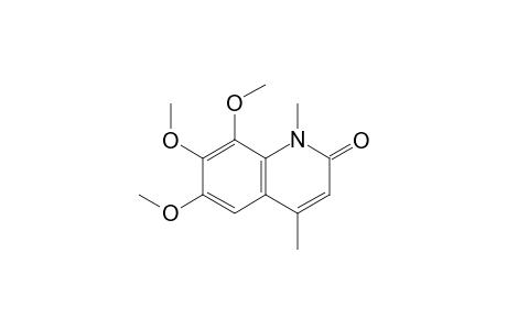 6,7,8-Trimethoxy-1,4-dimethylquinolin-2(1H)-one