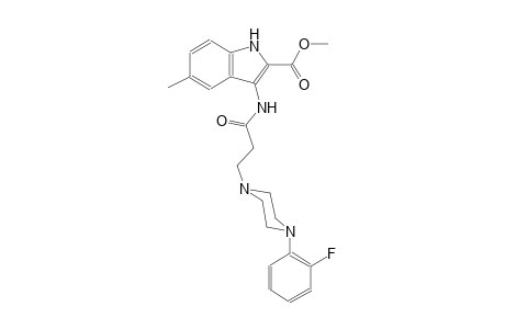 methyl 3-({3-[4-(2-fluorophenyl)-1-piperazinyl]propanoyl}amino)-5-methyl-1H-indole-2-carboxylate