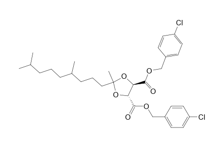 (4R,5R)-2-(4,8-dimethylnonyl)-2-methyl-1,3-dioxolane-4,5-dicarboxylic acid bis(4-chlorobenzyl) ester