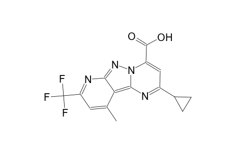 pyrido[2',3':3,4]pyrazolo[1,5-a]pyrimidine-4-carboxylic acid, 2-cyclopropyl-10-methyl-8-(trifluoromethyl)-