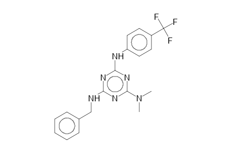 2-Benzylamino-4-dimethylamino-6-[3-(trifluoromethyl)anilino]-1,3,5-triazine