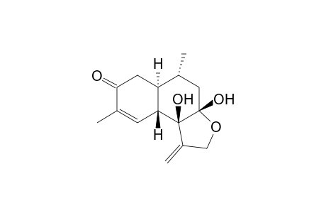 (3aS,5R,5aS,9aS,9bR)-1,2,4,5,5a,6,9a,9b-Octahydro-3a,9b-dihydroxy-5,8-dimethyl-1-methylidenenaphtho[2,1-b]furan-7(3aH)-one