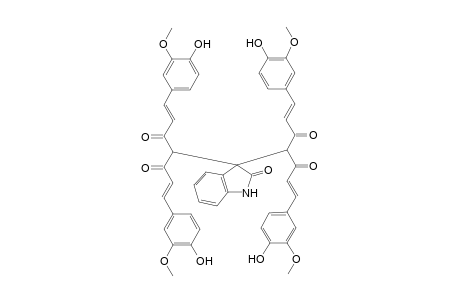 3,3-Bis(7-(4-hydroxy-3-methoxyphenyl)-1-(4-hydroxy-3-methoxyphenyl)-3,5-dioxohepta-1,6-dien-4-yl)indolin-2-one