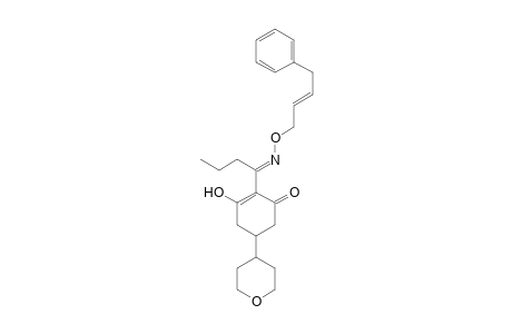 2-Cyclohexen-1-one, 3-hydroxy-2-[1-[[(4-phenyl-2-butenyl)oxy]imino]butyl]-5-(tetrahydro-2H-pyran-4-yl)-