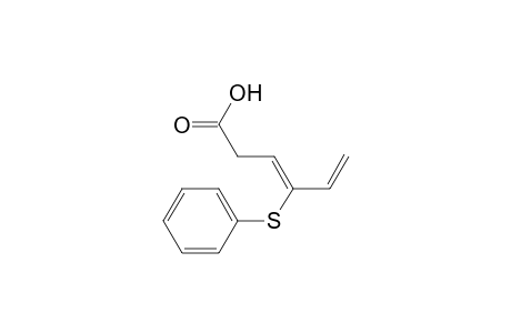 (3Z)-4-(phenylthio)hexa-3,5-dienoic acid