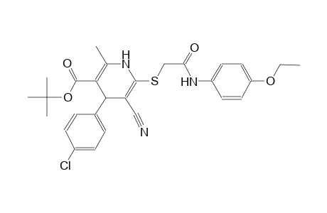 3-pyridinecarboxylic acid, 4-(4-chlorophenyl)-5-cyano-6-[[2-[(4-ethoxyphenyl)amino]-2-oxoethyl]thio]-1,4-dihydro-2-methyl-, 1,1-dimethylethyl