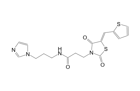 3-thiazolidinepropanamide, N-[3-(1H-imidazol-1-yl)propyl]-2,4-dioxo-5-(2-thienylmethylene)-, (5Z)-