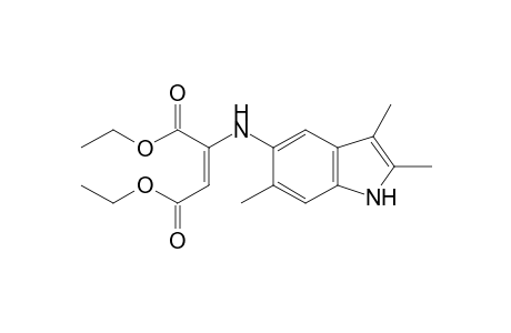 1,4-Diethyl (2E)-2-[(2,3,6-trimethyl-1H-indol-5-yl)amino]but-2-enedioate