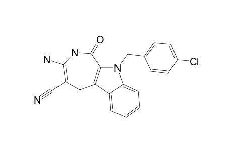 3-AMINO-10-(4-CHLORO-BENZYL)-4-CYANO-1-OXO-[1,2,5,10]-TETRAHYDRO-AZEPINO-[3,4-B]-INDOLE