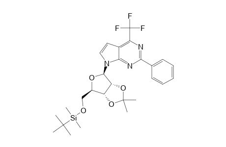 7-[5-O-(TERT.-BUTYLDIMETHYLSILYL)-2,3-O-(1-METHYLETHYLIDEN)-BETA-D-RIBOFURANOSYL]-2-PHENYL-4-TRIFLUOROMETHYL-PYRROLO-[2,3-D]-PYRIMIDINE