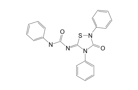 2,4-DIPHENYL-5-PHENYLCARBAMOYLIMINO-1,2,4-THIADIAZOLIDIN-3-ONE