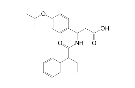 3-(2-phenylbutanoylamino)-3-(4-propan-2-yloxyphenyl)propanoic acid
