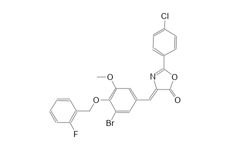 (4Z)-4-{3-bromo-4-[(2-fluorobenzyl)oxy]-5-methoxybenzylidene}-2-(4-chlorophenyl)-1,3-oxazol-5(4H)-one