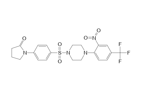 2-Pyrrolidinone, 1-[4-[[4-[2-nitro-4-(trifluoromethyl)phenyl]-1-piperazinyl]sulfonyl]phenyl]-