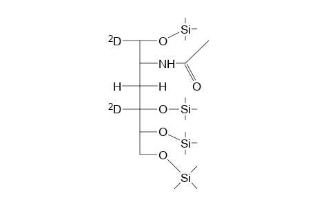 Hexit-1,4-D2, 2-acetamido-2,3-didesoxy-, O-methyloxim, tris-O-(trimethylsilyl)-