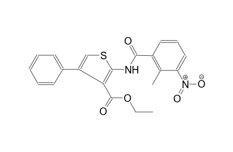 2-[[(2-methyl-3-nitrophenyl)-oxomethyl]amino]-4-phenyl-3-thiophenecarboxylic acid ethyl ester