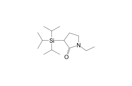 2-Pyrrolidinone, 1-ethyl-3-[tris(1-methylethyl)silyl]-