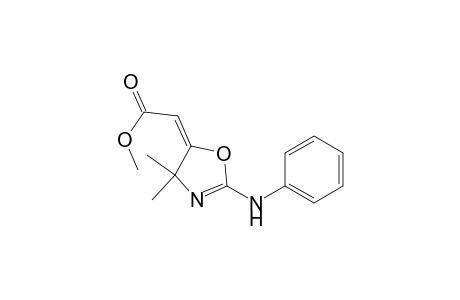 (2E)-2-(2-anilino-4,4-dimethyl-2-oxazolin-5-ylidene)acetic acid methyl ester