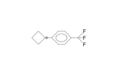 1-(4-Trifluoromethyl-phenyl)-1-cyclobutylium cation