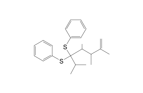 (3RS,4RS)-2,3,4,6-Tetramethyl-5,5-bis(phenylthio)hept-1-ene