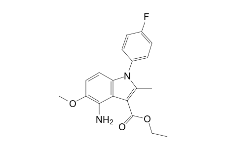 Ethyl 4-amino-5-methoxy-1-(4-fluorophenyl)-2-methylindole-3-carboxylate