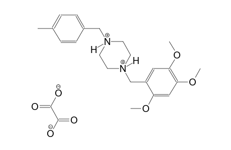 1-(4-methylbenzyl)-4-(2,4,5-trimethoxybenzyl)piperazinediium oxalate