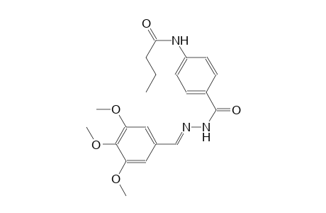 benzoic acid, 4-[(1-oxobutyl)amino]-, 2-[(E)-(3,4,5-trimethoxyphenyl)methylidene]hydrazide