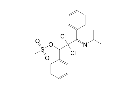 N-(2,2-Dichloro-3-(mesyloxy)-1,3-diphenyl-1-propylidene)isopropylamine