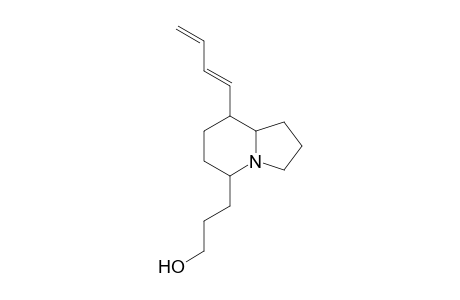 8-(Butadien-1'-yl)-5-(hydroxypropyl)-indolizidine