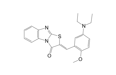 (2Z)-2-[5-(diethylamino)-2-methoxy-benzylidene]thiazolo[3,2-a]benzimidazol-1-one