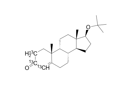 2,3,4-13C3-17.beta.-Butyloxy-4-androsten-3-one