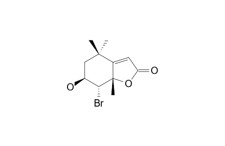 (6S,7R,7aS)-7-bromo-6-hydroxy-4,4,7a-trimethyl-6,7-dihydro-5H-1-benzofuran-2-one