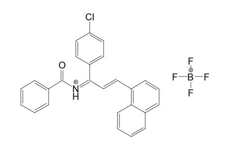 6-(.alpha.-Naphthyl)-4-(p-chlorophenyl)-2-phenyl-1-oxa-3-azoniahexatriene - tetrafluoroborate